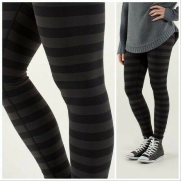 Striped Black and Soot Wunder Unders - Picture 2 of 4